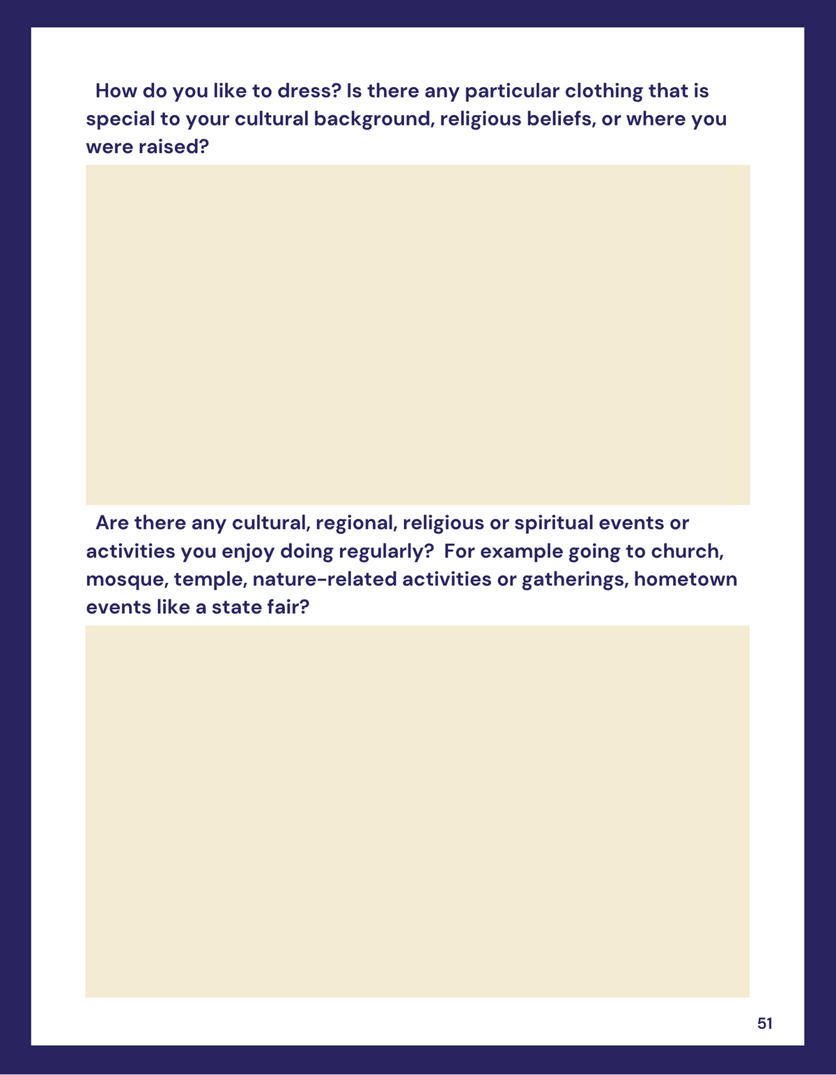 Page from a book or document with text about clothing preferences and cultural activities.