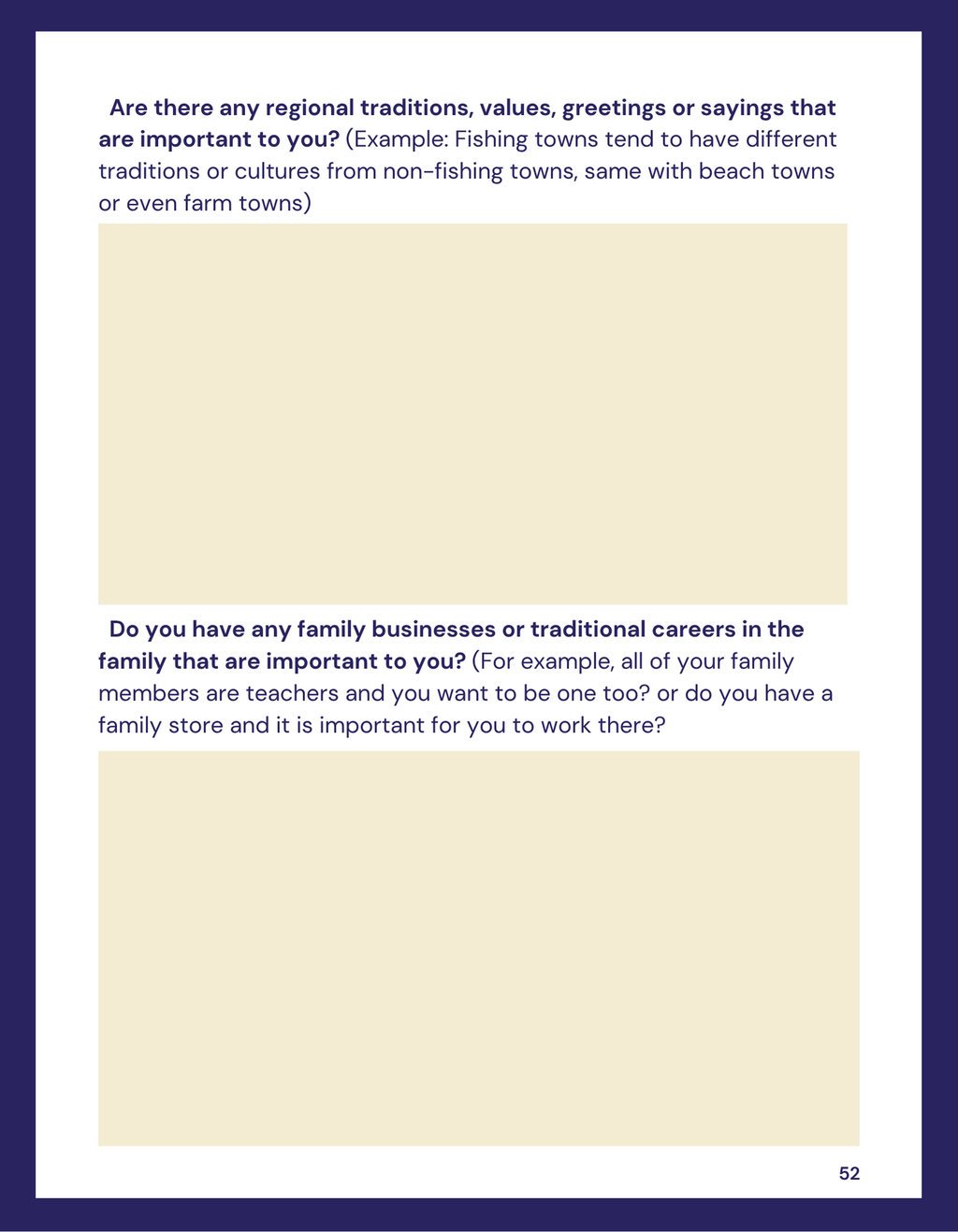 Page from a book or document with text and a yellow background