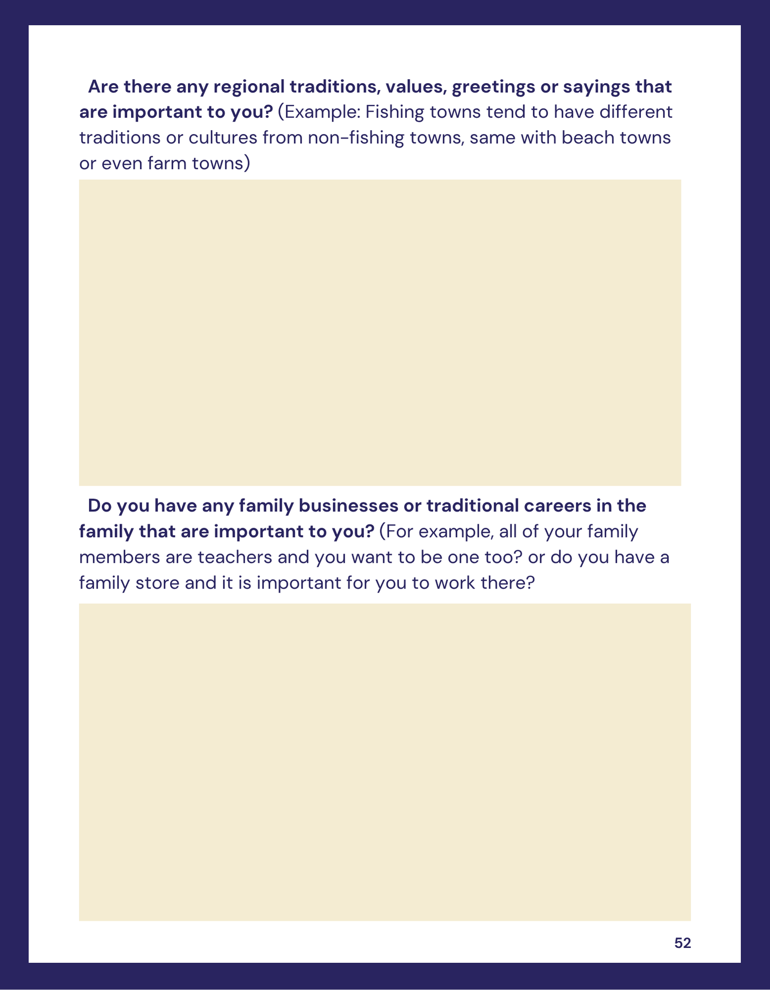 Page from a book or document with text and a yellow background